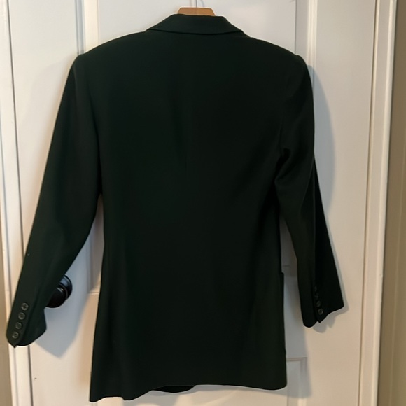 Kelly Green Wool blazer with matching skirt. - Picture 3 of 8